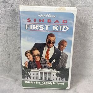 First Kid VHS 1997 Walt Disney Sinbad Clamshell Case Comedy Family Film